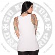 Dragstrip Clothing The Devil Made Me Do It Girls Long vest top Black or White